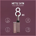 Buy SUGAR Cosmetics - Mettle - Satin Lipstick - 09 Charlotte (True Blue Red) - 2.2 gms - Waterproof, Longlasting Lipstick for a Silky and Creamy Finish, Lasts Up to 8 hours - Purplle