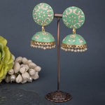 Buy Queen Be Mint Charm Circular Earrings - Purplle