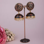 Buy Queen Be Dark Drama Circular Earrings - Purplle