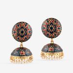 Buy Queen Be Dark Drama Circular Earrings - Purplle