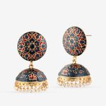 Buy Queen Be Dark Drama Circular Earrings - Purplle