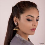 Buy Queen Be Dark Drama Circular Earrings - Purplle