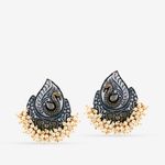 Buy Queen Be Vintage Allure Peacock Earrings - Purplle