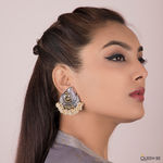 Buy Queen Be Vintage Allure Peacock Earrings - Purplle