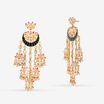 Buy Queen Be Lotus Chandelier Earrings - Purplle