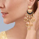 Buy Queen Be Lotus Chandelier Earrings - Purplle