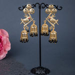 Buy Queen Be Birdy Cage Earrings - Purplle