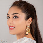 Buy Queen Be Birdy Cage Earrings - Purplle