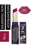 Buy Meilin Non Transfer Waterproof Matte Lipstick, 827 Icy Purple - Purplle