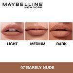 Buy Maybelline New York Sensational Liquid Matte Lipstick 07, Barely Nude (7 g) - Purplle