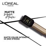 Buy L'Oreal Paris Matte Signature Liner Black (2.5 ml) - Purplle