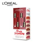 Buy L'Oreal Paris Rouge Signature pack of 2 (shade 115 + 121) (14 g) - Purplle