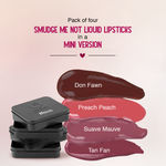 Buy SUGAR Cosmetics Smudge Me Not Mini Liquid Lipstick Sets for Women | Transferproof & Waterproof | Lasts Upto 12+Hours | Pack of 4 - Nude Shades - Purplle