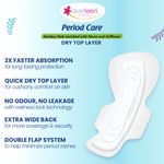 Buy everteen Period Care XXL Dry 40 Sanitary Pads 320mm with Double Flaps enriched with Neem and Safflower - 1 Pack (40 Pads) - Purplle