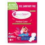 Buy everteen Period Care XXL Soft 40 Sanitary Pads 320mm with Double Flaps enriched with Neem and Safflower - 1 Pack (40 Pads) - Purplle