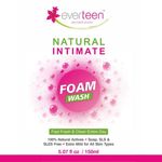 Buy everteen Natural Intimate Foam Wash for Feminine Hygiene in Women - 1 Pack (150 ml) - Purplle