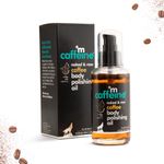 Buy mCaffeine Coffee Body Polishing Oil (100ml) for Reducing Stretch Marks and Cellulite | With Almond  Oil and Vitamin E for a Soft and Moisturized Skin | Natural and Vegan Oil for Daily-Use - Purplle