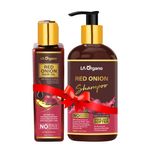 Buy LA Organo Red Onion Hair Oil+Red Onion Shampoo(Pack of 2) - Purplle