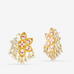 Buy Queen Be Flower Power Yellow Earrings - Purplle