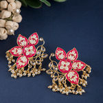Buy Queen Be Flower Power Pink Earrings - Purplle