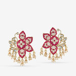 Buy Queen Be Flower Power Pink Earrings - Purplle