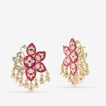Buy Queen Be Flower Power Pink Earrings - Purplle