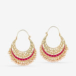 Buy Queen Be Cut Detail Pink Chandbalis - Purplle