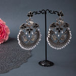 Buy Queen Be Classic Charm Peacock Chandbalis - Purplle