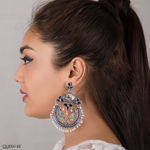 Buy Queen Be Classic Charm Peacock Chandbalis - Purplle