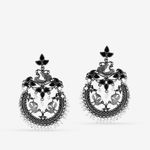 Buy Queen Be Classic Charm Peacock Chandbalis - Purplle