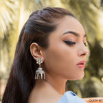 Buy Queen Be Floral Panache Earrings - Purplle