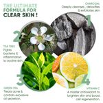 Buy Greenberry Organics Detox Charcoal Face Wash, Vitamin C, Green Tea, Tea Tree, Controls Oil, Anti Acne, Anti Pollution, All Skin Type, Unisex, Natural & Organic (120 ml) - Purplle