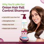 Buy Mamaearth Onion Shampoo for Hair Growth & Hair Fall Control with Onion Oil & Plant Keratin (400 ml) - Purplle