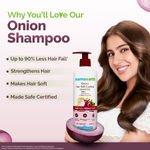 Buy Mamaearth Onion Shampoo for Hair Growth & Hair Fall Control with Onion Oil & Plant Keratin (400 ml) - Purplle