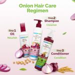 Buy Mamaearth Onion Shampoo for Hair Growth & Hair Fall Control with Onion Oil & Plant Keratin (400 ml) - Purplle