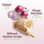 Buy Mamaearth Onion Shampoo for Hair Growth & Hair Fall Control with Onion Oil & Plant Keratin (400 ml) - Purplle