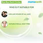 Buy Mamaearth Bye Bye Dark Circles, Under Eye Cream for Dark Circles, with Cucumber & Peptides (20 ml) - Purplle