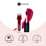 Buy SUGAR Cosmetics - Time To Shine - Lip Gloss - 06 She-Rad (Dark Red) - 4.5 gms - High Shine Lip Gloss with Jojoba Oil - Purplle