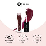 Buy SUGAR Cosmetics - Time To Shine - Lip Gloss - 07 Berry Cooper (Mulberry ; Plum Red; Sangria) - 4.5 gms - High Shine Lip Gloss with Jojoba Oil - Purplle