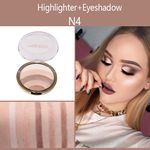 Buy Miss Rose 5 Color Eyeshadow/Highlighter 7001-383 N04 - Purplle
