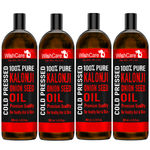 Buy WishCare Cold Pressed Kalonji Black Seed Oil - Pack of 4 (Each 200 ml) - Purplle
