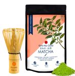 Buy KimiNo Gold Japanese Organic Ceremonial Grade Matcha Green Tea Powder (50 g) & Bamboo Matcha Whisk (Chasen) - Purplle