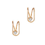 Buy Femnmas Golden Heart Non Pierced EarCuff - Purplle