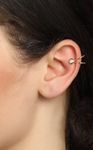 Buy Femnmas Golden Heart Non Pierced EarCuff - Purplle