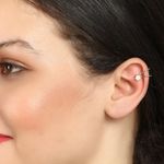 Buy Femnmas Golden Flower Non Pierced EarCuff - Purplle