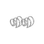 Buy Femnmas Silver Hollow Non Pierced Earring - Purplle