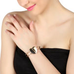 Buy Femnmas Golden Heart Shape Bracelet - Purplle