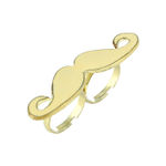 Buy Femnmas Moustache Ring For Girls - Purplle