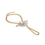 Buy Femnmas Golden Zircon Wing Bracelet - Purplle