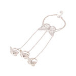 Buy Femnmas Silver Butterfly Bracelet With Ring - Purplle